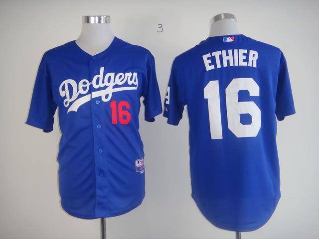 Men Los Angeles Dodgers #16 Ethier Blue MLB Jerseys->los angeles dodgers->MLB Jersey